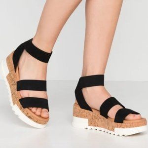 Steve Madden Bandi Platform Sandals Size 6